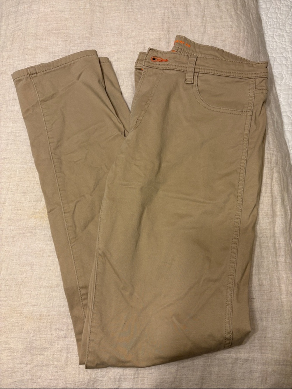 Men's Classic Straight Chino Pants in Khaki